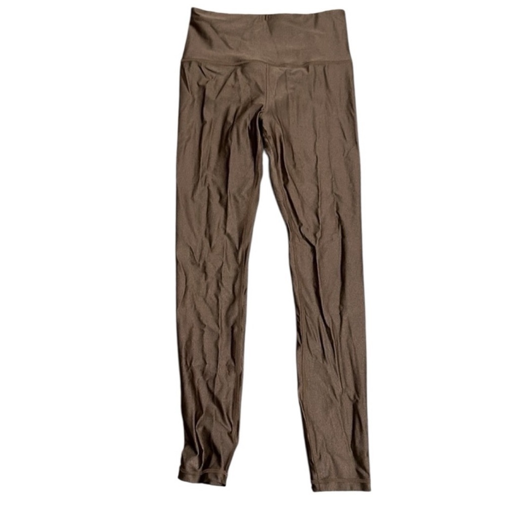 Athleta Elation Shine Tight size Medium Coffee Shine Leggings Athletic - Picture 3 of 6